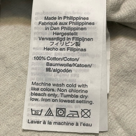 Madewell Shirt Men’ Sz XL Doubledown Henley Striped Gray Preppy Thermal Outdoors - Picture 5 of 7